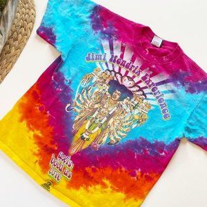 Vintage Jimmy Hendrix Liquid Blue Tie-Dye Shirt | Medium